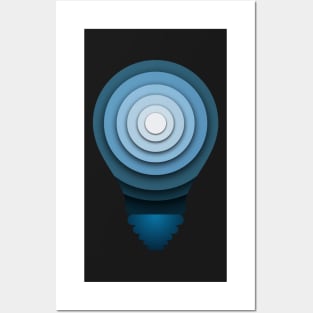 Moon Bulb Posters and Art